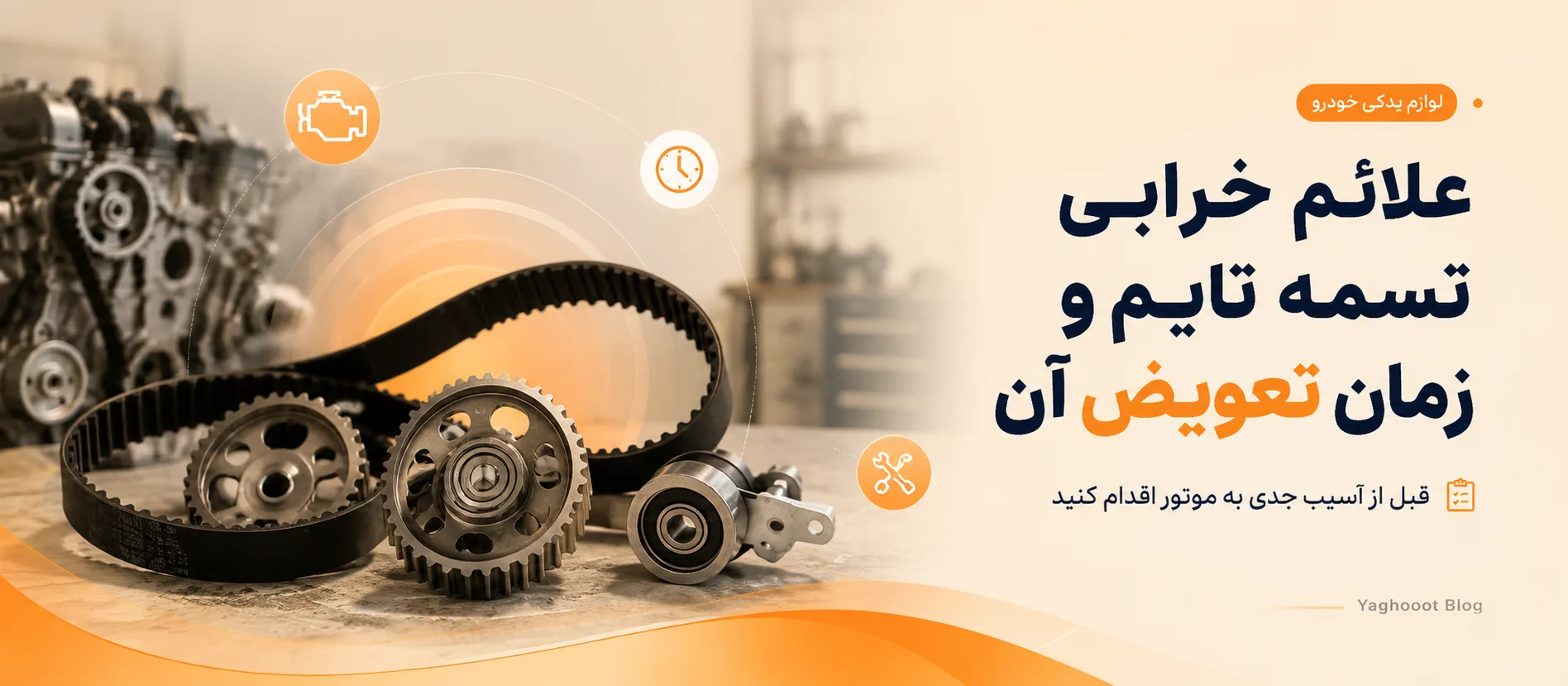 علائم خرابی تسمه تایم و زمان تعویض آن